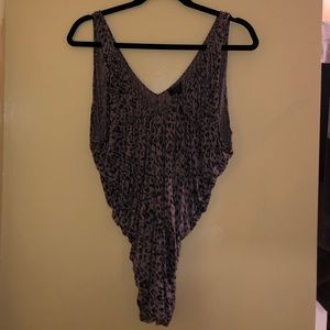 Cheetah print blouse